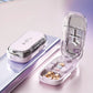 New Pill Cutter 1/2 1/3 1/4 Crusher Grinder with Stainless Steel Blade for Accurate Pill Alignment Travel Home Medicin