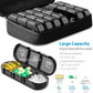 Pill Box 7 Days Organizer 21Grids 3 Times One Day Portable Travel With Large Compartments For Vitamins Medicine Fish Oils