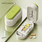 New Pill Cutter 1/2 1/3 1/4 Crusher Grinder with Stainless Steel Blade for Accurate Pill Alignment Travel Home Medicin