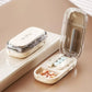 New Pill Cutter 1/2 1/3 1/4 Crusher Grinder with Stainless Steel Blade for Accurate Pill Alignment Travel Home Medicin