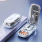 New Pill Cutter 1/2 1/3 1/4 Crusher Grinder with Stainless Steel Blade for Accurate Pill Alignment Travel Home Medicin